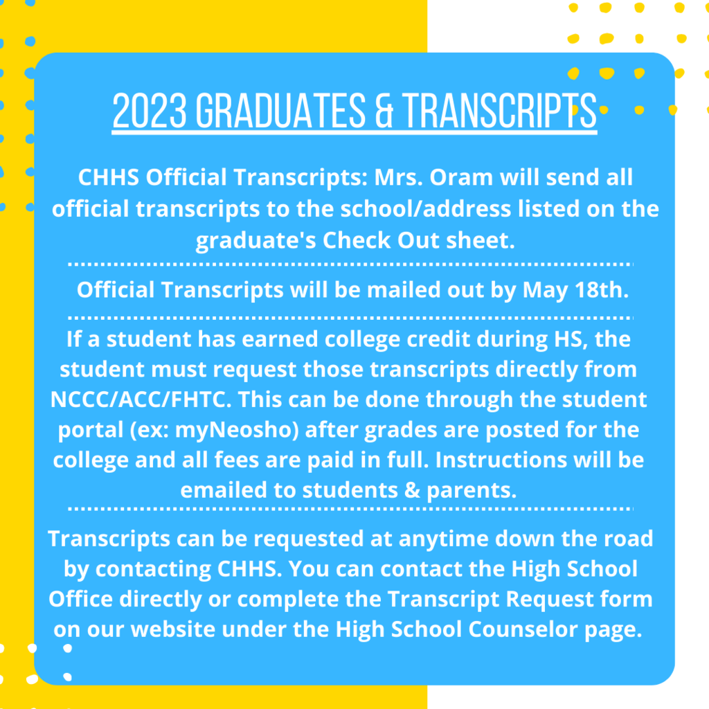 2023 Graduates & Transcripts